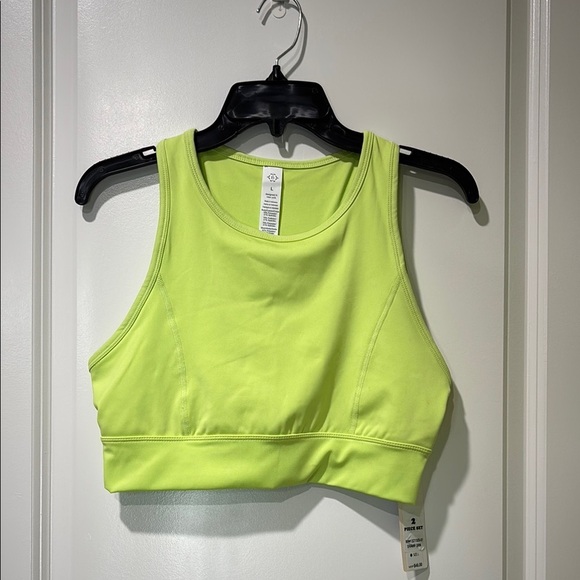 Nanette Lepore Other - Nanette Lepore Play Sharp Green Sports Bra Size Large NWT